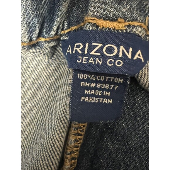 VTG Y2K Denim Skirt Arizona NWT Jean Paper Bag Mini Light Acid Wash Sz 11 - Picture 7 of 11